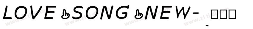 LOVE SONG NEW字体转换